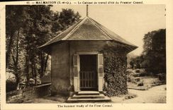 VINTAGE POSTCARD Malmaison the study of the first consul