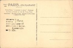 CPA Paris En Flanant Notre Dame 