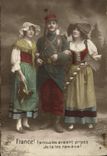 CPA France lls nous les avaient prises de te les ramene Soldat Militaria Alsace
