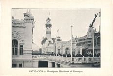 VINTAGE POSTCARD Navigation Maritime Transport and Allemague Paris