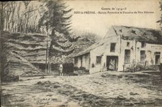 VINTAGE POSTCARD Wood the Priest Mison Forestiere and Fontaine of the Hilarion Father