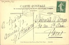 VINTAGE POSTCARD Or the Father has Passera master key well the child passage of the Rhine by Turenne Alsace