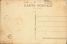 VINTAGE POSTCARD Strasbourg Entered Solemn of the Petain Marshal 25 nvembre 1918 Procession of artillery to the bridge of the National Suburb