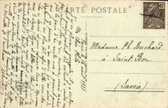 VINTAGE POSTCARD Strasbourg Entree solemn of the Marshal Petain Defile November 25th, 1918 of the troops Places Militaria cathedral