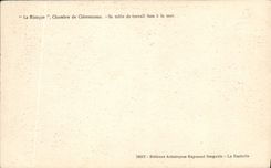 CPA La Bicoque Chambre de Clemenceau Sa table de travail face a la mer