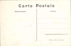 VINTAGE POSTCARD Funeral of Mr. Chauchard Close friends Loubet Leygues Jousselin Calmette