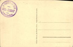 VINTAGE POSTCARD St Vincent on Jard the Table of Trabeil of Mr. Clemenceau