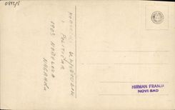 VINTAGE POSTCARD Hirman Franja Novi Sad Norveski Unizevnik
