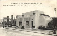 CPA Paris Exposition des Arts Decoratifs Pavillon G Cres et C 