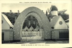 CPA Paris Exposition Internationle des Arts Decoratifs Entree du village du jouet 