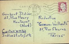 Feria de París de la POSTAL de la VENDIMIA de la casa nacional de los artes decorativos de los Países Bajos