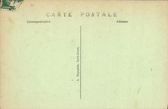 Feria de París de la POSTAL de la VENDIMIA de la casa decorativa de los artes de Bélgica