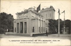 CPA Paris Exposition des Arts Decoratifs Pavillon de Belgique 