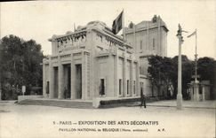 Feria de París de la POSTAL de la VENDIMIA de la casa nacional de los artes decorativos de Bélgica