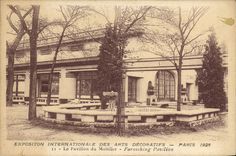 CPA Exposition Internationale des Arts Decoratifs Paris Pavillon du mobilier 