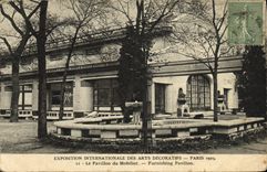 CPA Exposition Internationale des Arts Decoratifs Paris Pavillon du mobilier 