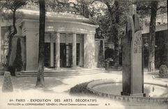 Feria de París de la POSTAL de la VENDIMIA de la casa decorativa de los artes de la comisaría de policías general