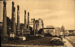 CPA Exposition des Arts Decoratifs Paris Jardin sur la terrasse