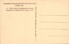 CPA Exposition Internationale des Arts Decoratifs Paris Decor floral et architectural des jardins Esplanade Invalides
