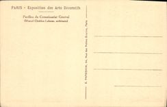 CPA Paris Exposition des Arts Decoratifs Pavillon du Commissariat General