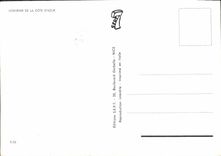 POSTAL MODERNA para recordar de la dimensión de Antibes azul Niza Menton