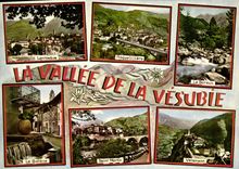 POSTAL MODERNA el valle de Vesubie Lantosque Roquebilliere