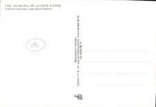 POSTAL MODERNA la dimensión del azul al Sun de las casas viejas Aiux floreció las paredes