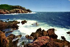 POSTAL MODERNA dimensión del azul el mediterráneo