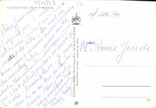 POSTAL MODERNA dimensión del azul en los niños de los Mimosas