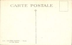 CPA La Cote D'Azur Entree De Villa Fleurie