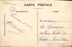 CPA Carte Du Littoral De Nice A Menton