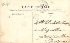 POSTAL de la VENDIMIA la dimensión del azul