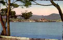 VINTAGE POSTCARD Antibes Seen from of the road of the Cape