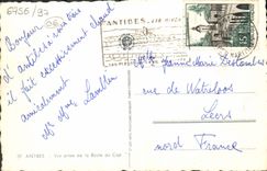 VINTAGE POSTCARD Antibes Seen from of the road of the Cape