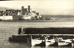 CPA Antibes Panorama et la Chaine Des Alpes