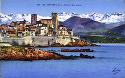 CPA Antibes et la Chaine Des Alpes