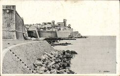 VINTAGE POSTCARD Antibes the Fort of Antibes