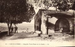 VINTAGE POSTCARD Antibes Notre Dame Vault Of the Guard