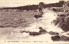 CPA Antibes Villa Eillenroc Effet de Vagues