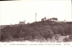 CPA Antibes Notre Dame d'Antibes et le Phare de la Garoupe Phare