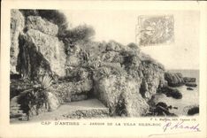 Jardín de Antibes de la POSTAL de la VENDIMIA de la roca de Eilen del chalet