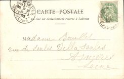 VINTAGE POSTCARD Antibes the Old Castle Walls