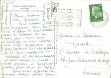 MODERN CARD Antibes the Old city Gardens and Walls