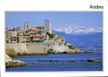CPM Antibes La Vieille Ville Les montagnes enneigees