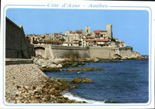 MODERN CARD Antibes Dimensions Azure the old city and the walls