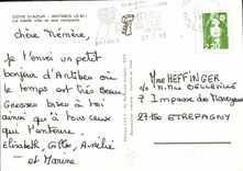 MODERN CARD Antibes Dimensions Azure the old city and the walls