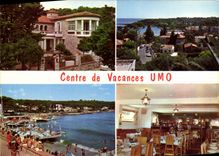 VINTAGE POSTCARD Antibes Vacation center UMO
