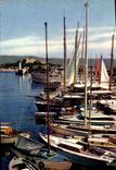 CPM Antibes Le Port au Fond le Fort Carre Bateaux 