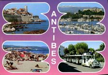 CPM Antibes Cote D'Azur Souvenir Train 