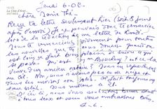 POSTAL MODERNA Antibes dimensiona el recuerdo azul